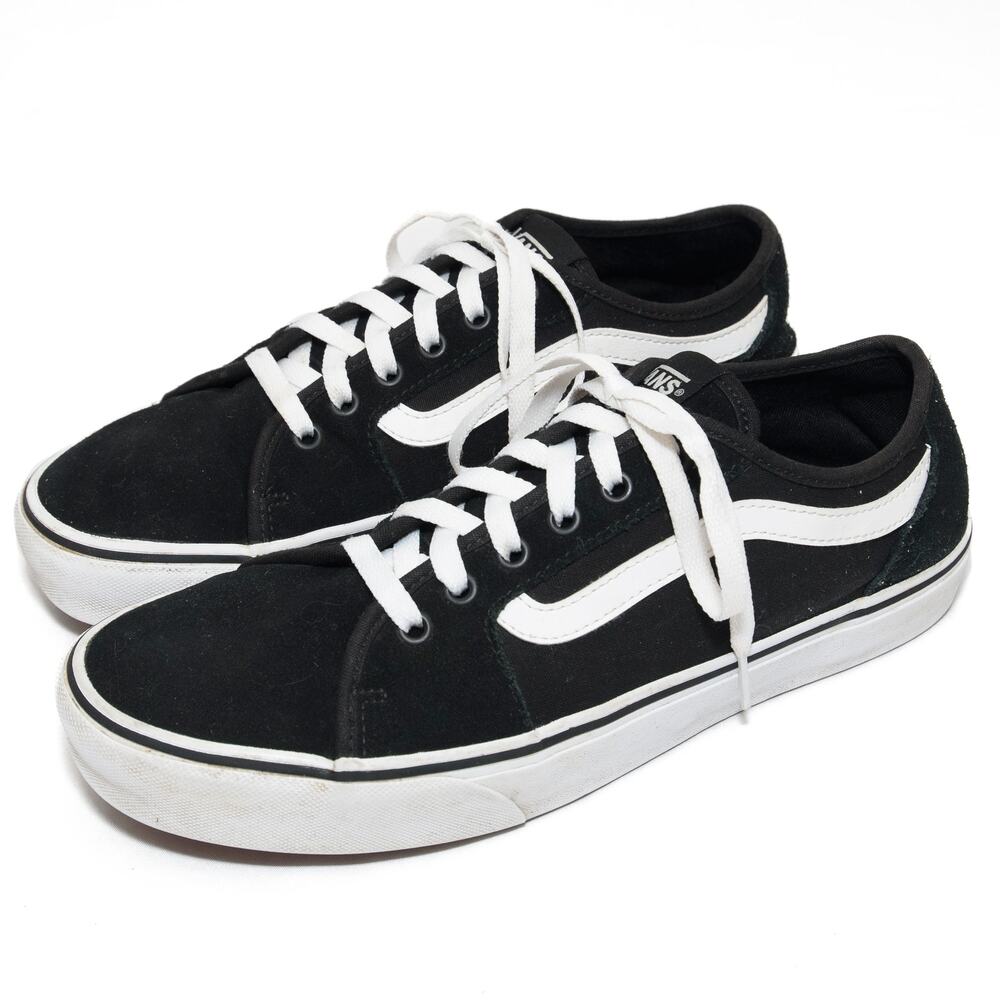 Vans Men's Black Suede Canvas Old Skool Sneakers Size 10